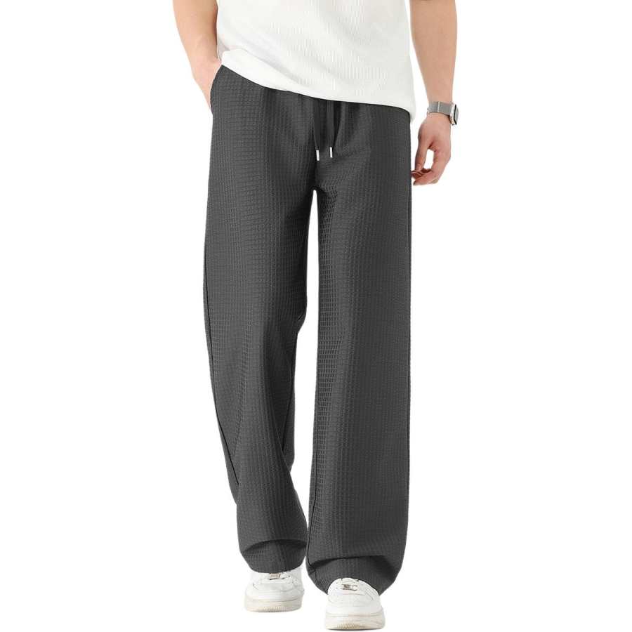 BALENO Casual Pants Men's Iron Gray Moderate Wide Leg Pants