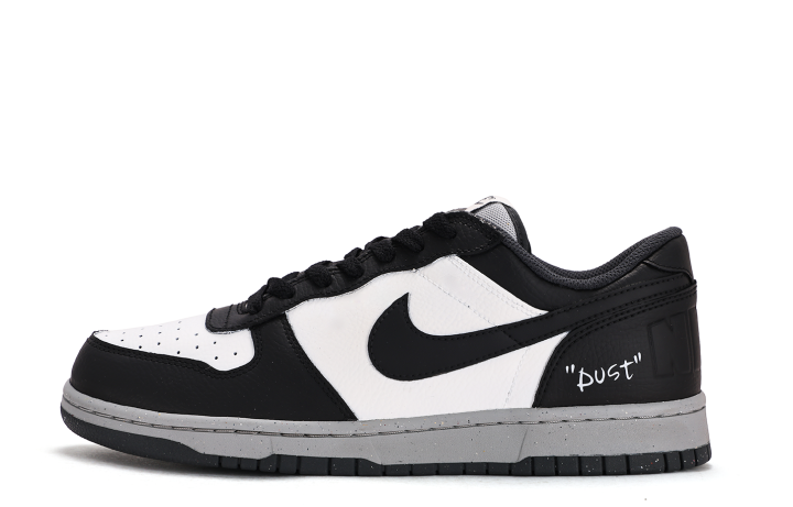 Nike Nike Dunk Cushioning Coverage Abrasion Resistant Low top Skateboard Shoes Unisex Gray Black