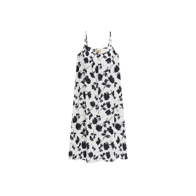 MIIOW Camisole Nightgown Women's Single Pack Black White