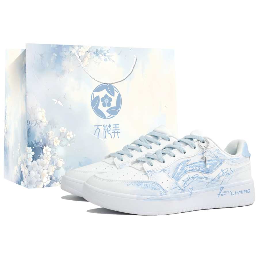 Li-Ning Li Ning Sycee Wan Hua Nong, Suibi, Shopping Bag Slip Resistant Abrasion Resistant Low top Skateboard Shoes Unisex