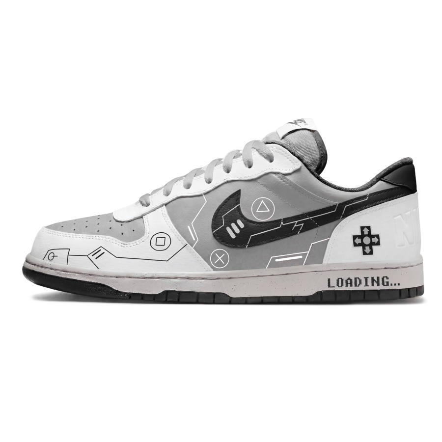 Nike Nike Big Gaming Collection PS5 Abrasion Resistant Slip Resistant Low top Skateboard Shoes Unisex Haze Gray