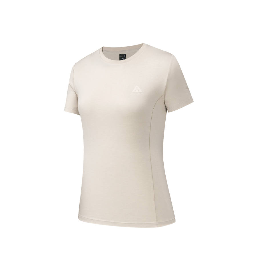Anta T Shirt Women's Sand Dune Gray