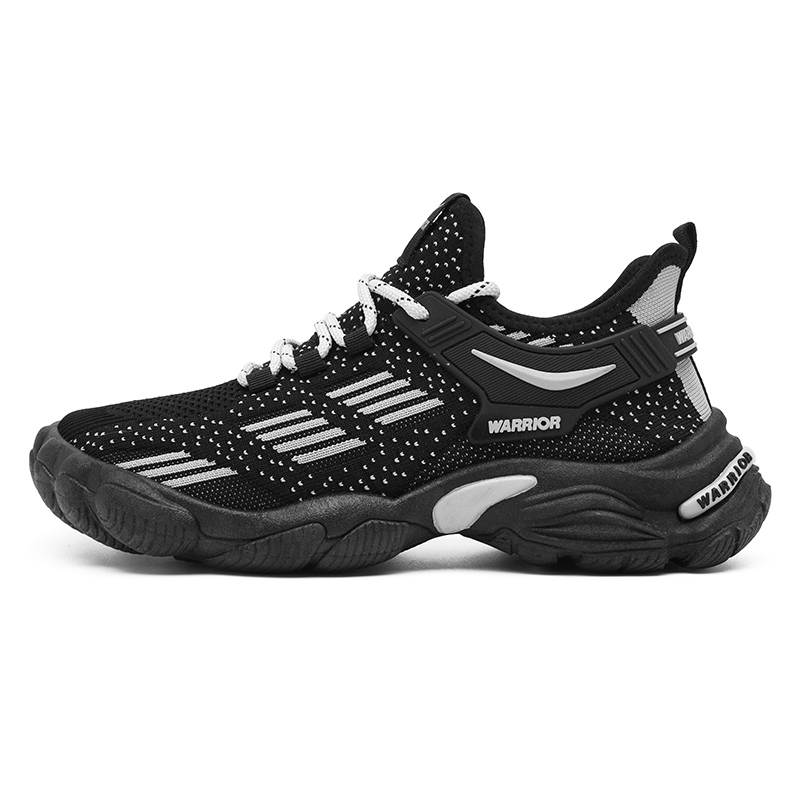 Warrior Coverage Lightweight Breathable And Quick Dry Low top Casual Shoes Men's Black Gray