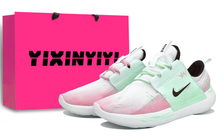 Nike Nike E Series AD Slip Resistant Abrasion Resistant Low top Casual Shoes Unisex Pink Cyan