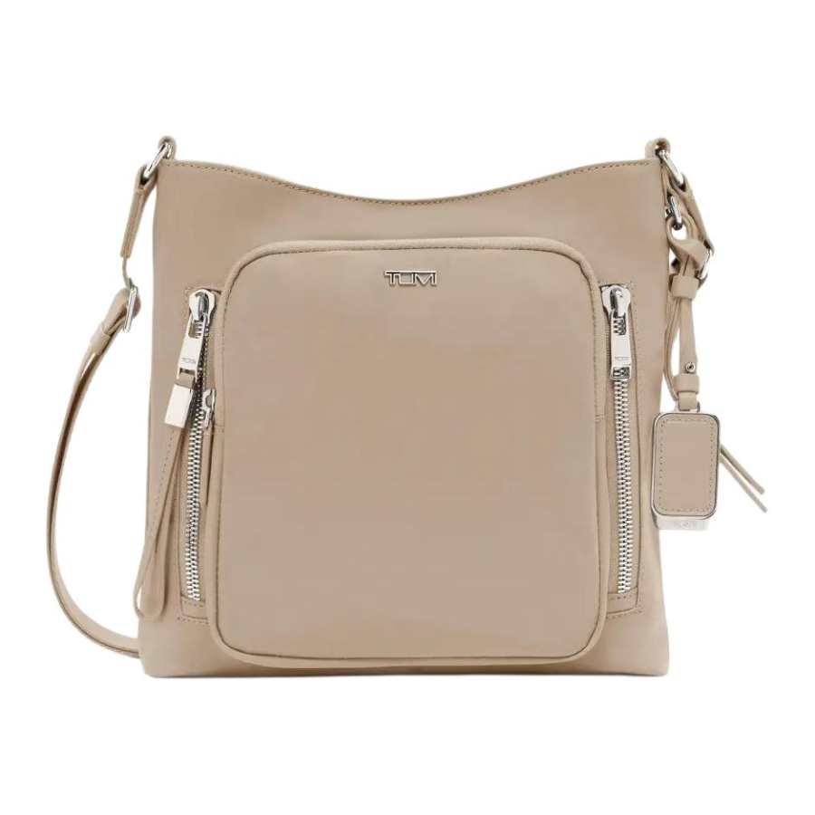 TUMI Nylon Shoulder Bag, Crossbody Bag Women's Oat