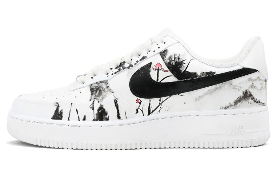 Nike Nike Air Force 107 Ink Dyed Spray Application Leather Abrasion Resistant Slip Resistant Low top Skateboard Shoes