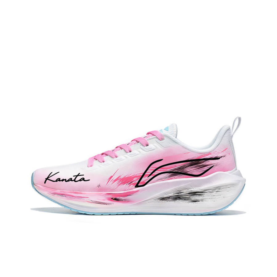 Li-Ning Li Ning Wuyue Cushioning Abrasion Resistant Lightweight Low top Running Shoes Unisex Pink/Black