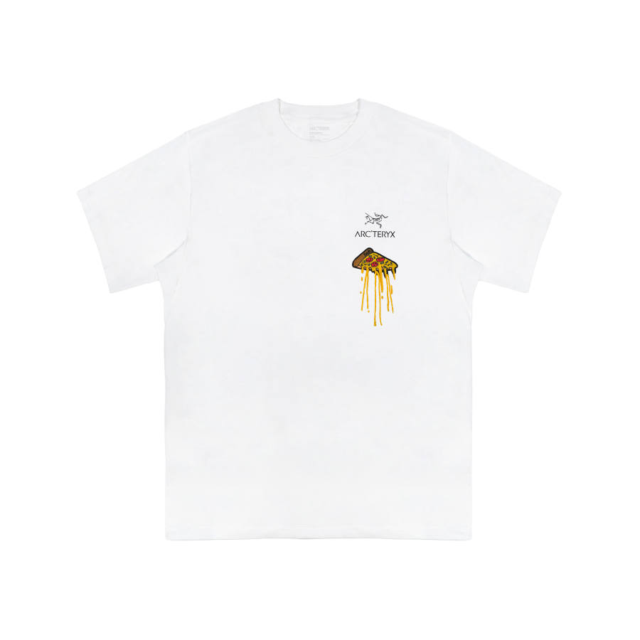 Arcteryx T Shirts Unisex Ivory White/Black/White Light/Black Crew Neck Moderate