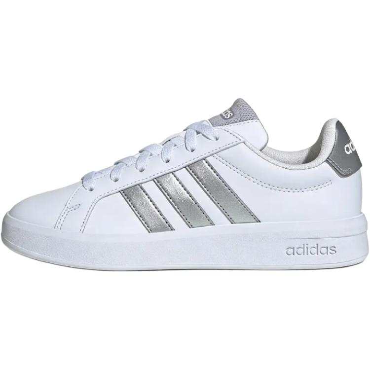 Adidas Adidas GRAND COURT 3.0 Low top Kids' Skateboarding Shoes White Silver Unisex