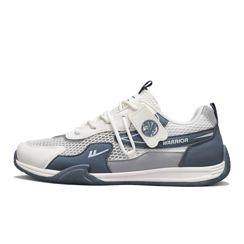 Warrior Low top Casual Shoes Men's Beige Dark Blue Gray