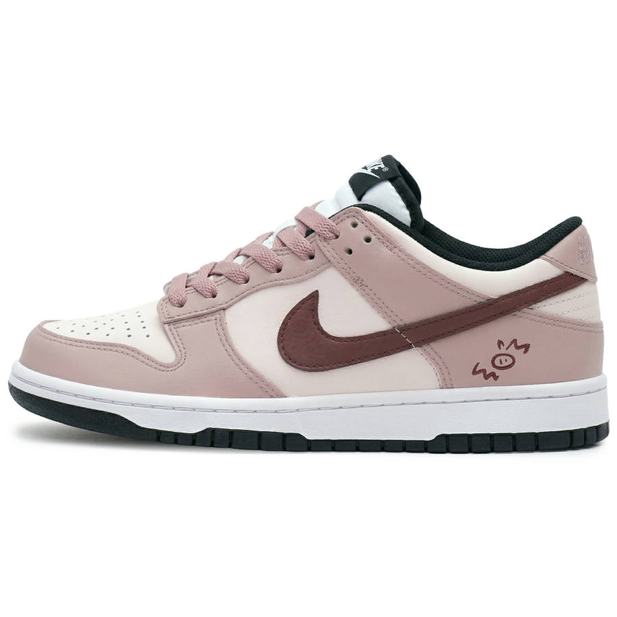 Nike Nike Dunk Urban Chic Style Berry Abrasion Resistant Slip Resistant Low top Skateboard Shoes Unisex Berry Pink