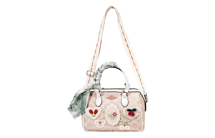 COACH COACH Rowan Artificial Leather Shoulder Bag Small Women's Spring Letter