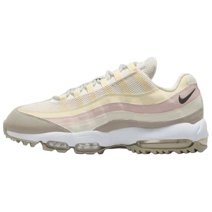 Nike Nike Air Max 95 Golf Shoes Unisex Beige Yellow Pink