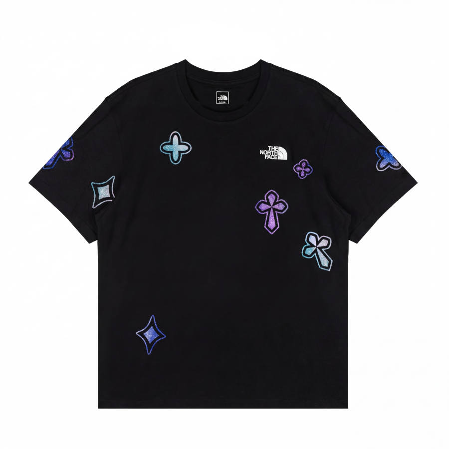THE NORTH FACE T Shirts Unisex Black Crew Neck Moderate