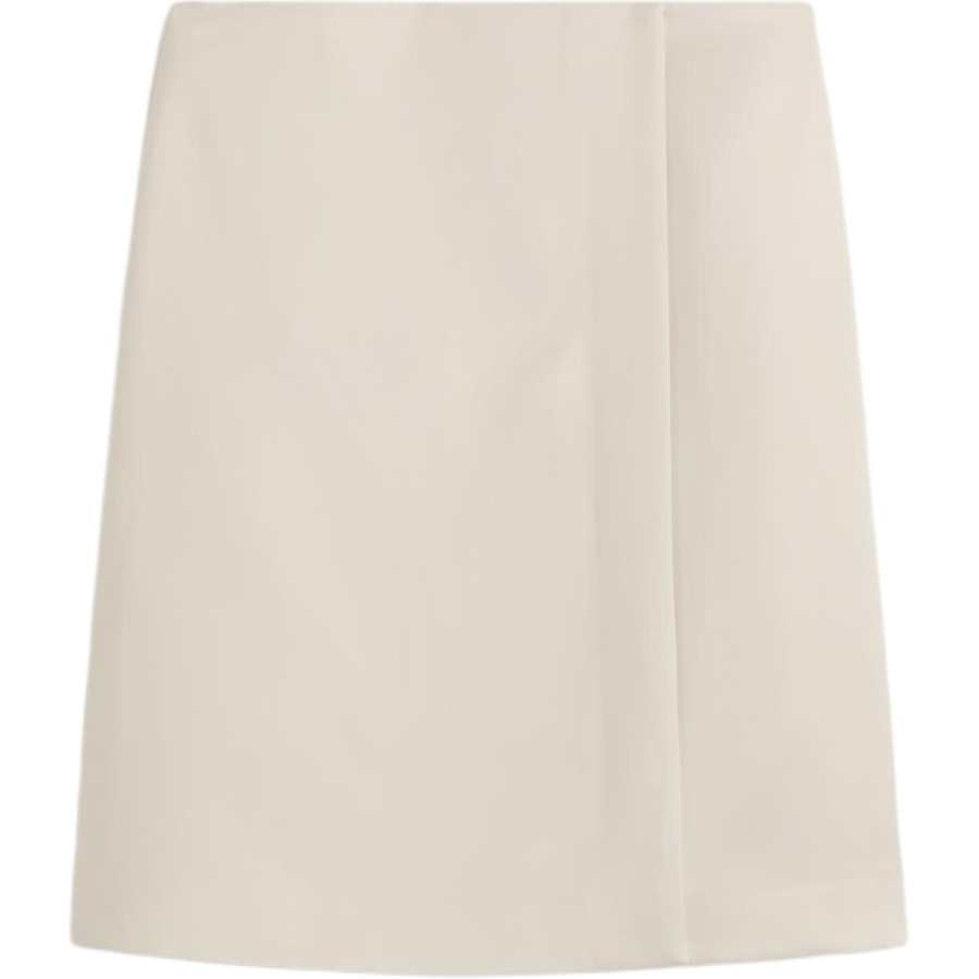 COS Casual Long Skirts Women's White Moderate Short Skirt A Line Skirt