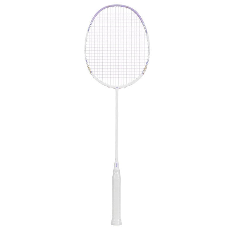 PEAK Titan Full Carbon Badminton Rackets Offensive Type Heavy Head, Stiff Shaft Advanced Level Unisex 5UG5 White Purple