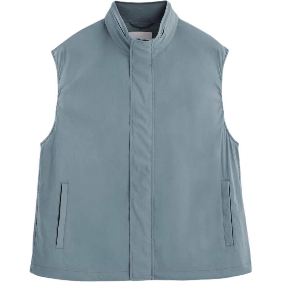 COS Vests Men's Steel Blue Hooded Detachable Other