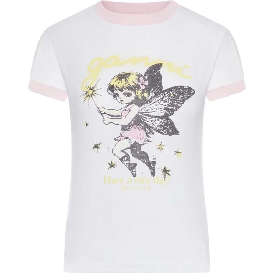 GANNI Regular Sleeve T Shirt Women's