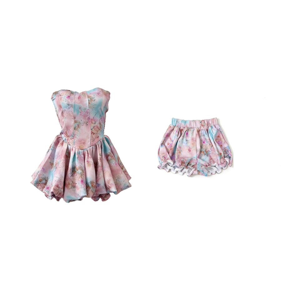 CPAURA Two Piece Skirt Sets Women's Boat Neck Moderate Short