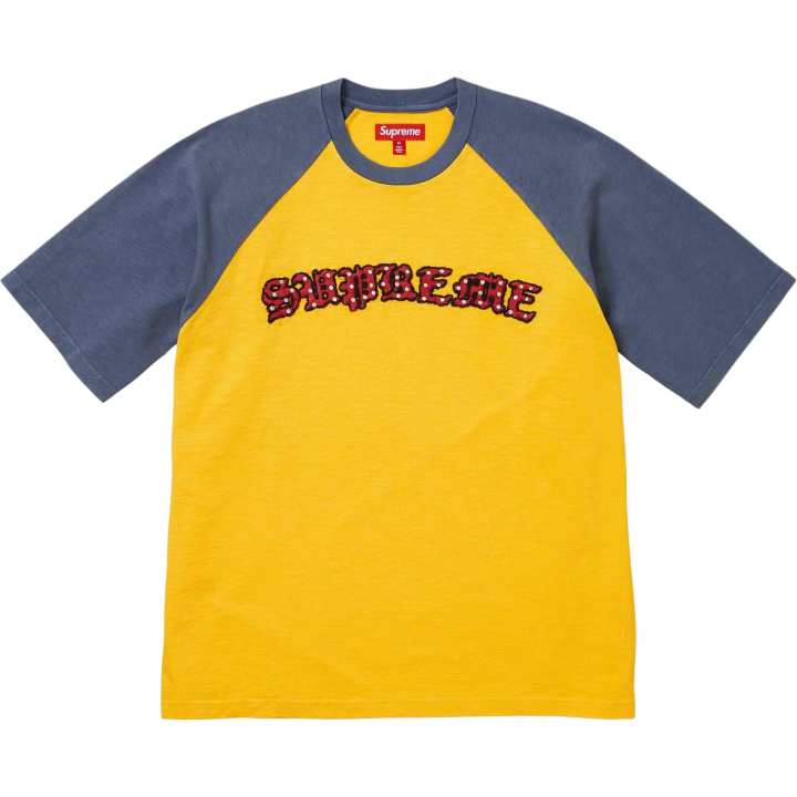 Supreme Supreme SS26 WEEK5 Rhinestone Raglan S/S Top T Shirt Unisex