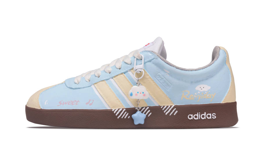 Adidas Adidas Vl Court Classic VL COURT 2.0 Lifestyle Synthetic Leather Waterproof Cushioning Low top Skateboard Shoes Unisex
