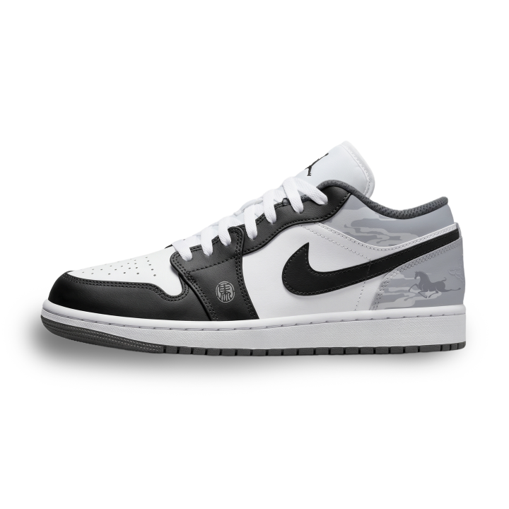 Jordan Jordan Air Jordan 1 Galloping Horse Soaring Into The Clouds Slip Resistant Abrasion Resistant Low top