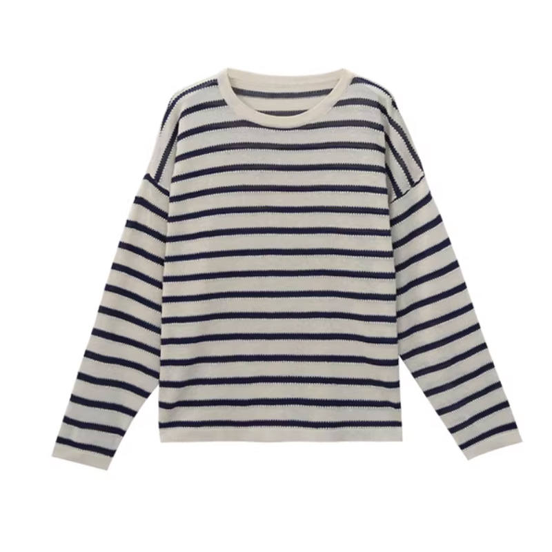 JBBCN T Shirts Women's Ecru Crew Neck Thin Straight Fit