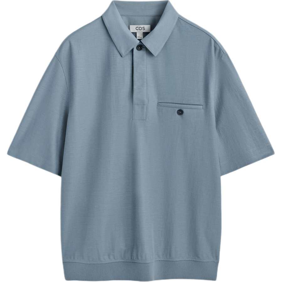 COS COS Polo Shirts Men's Blue Moderate