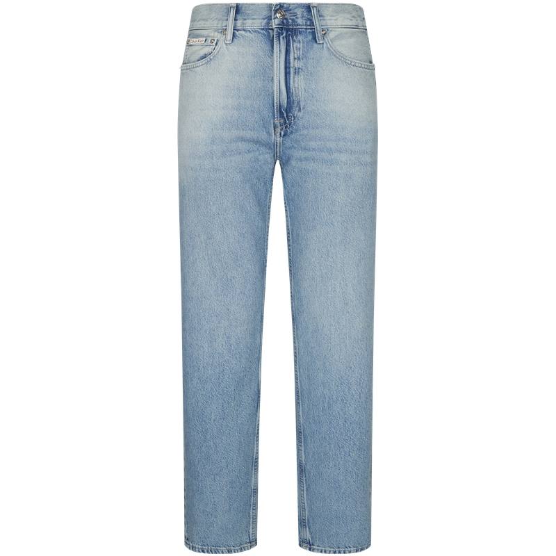 Calvin Klein Jeans Men's ZAB Denim Light Blue Moderate Straight Fit Pants