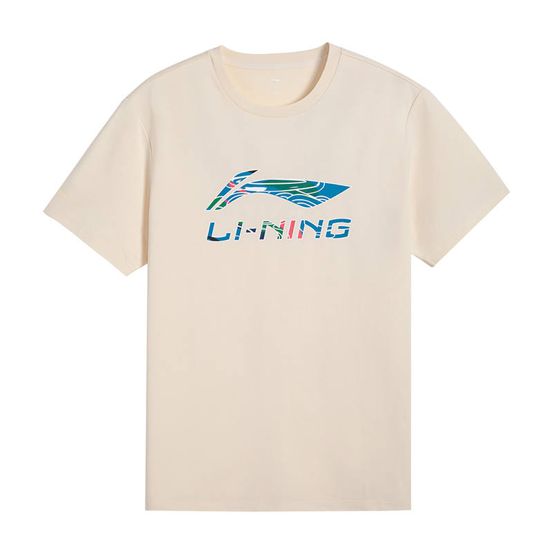 Li-Ning Li Ning T Shirt Unisex Cloud Apricot