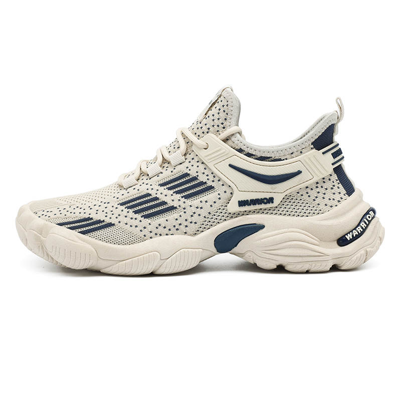 WARRIOR Warrior Coverage Lightweight Breathable And Quick Dry Low top Casual Shoes Men's Beige Blue