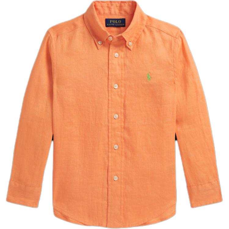 Polo Ralph Lauren SS26 Solid Color Embroidery Print Shirts Autumn Summer Spring Classic Version Kids'