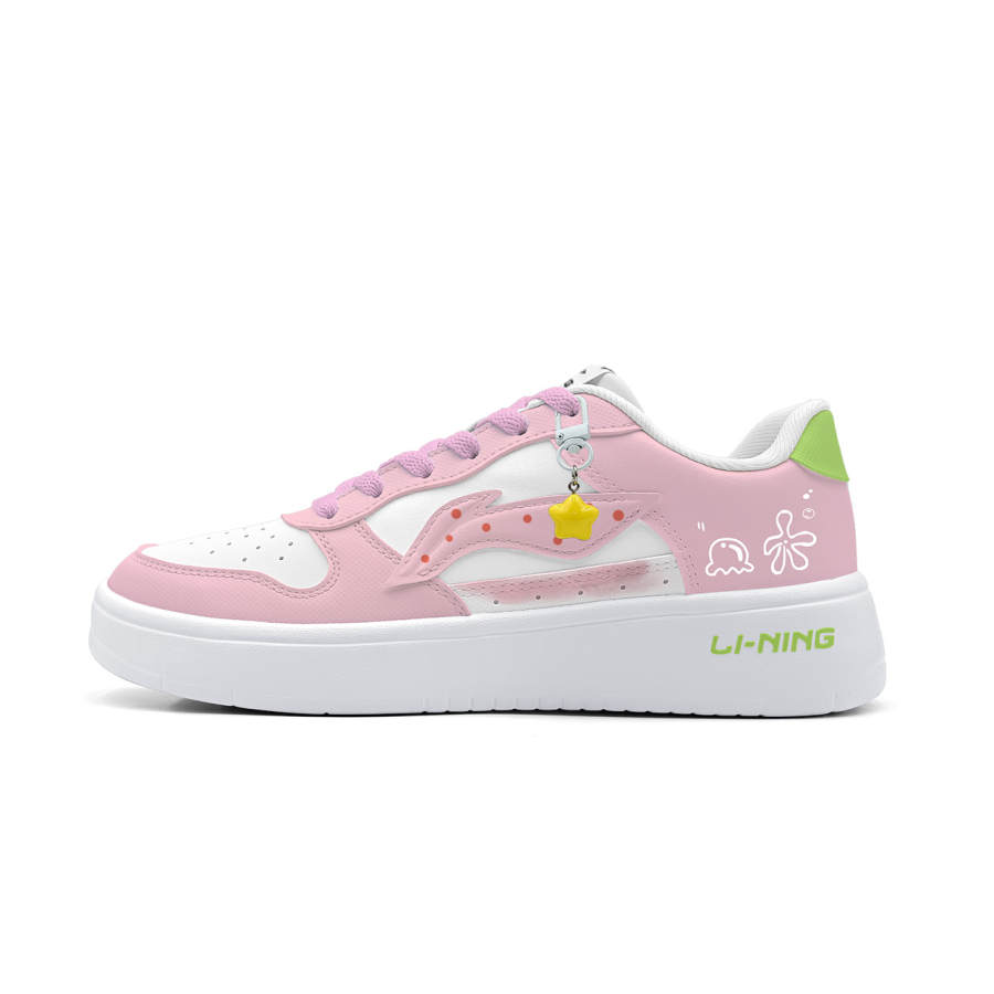 Li-Ning Li Ning Low top Skateboard Shoes Men's White Pink