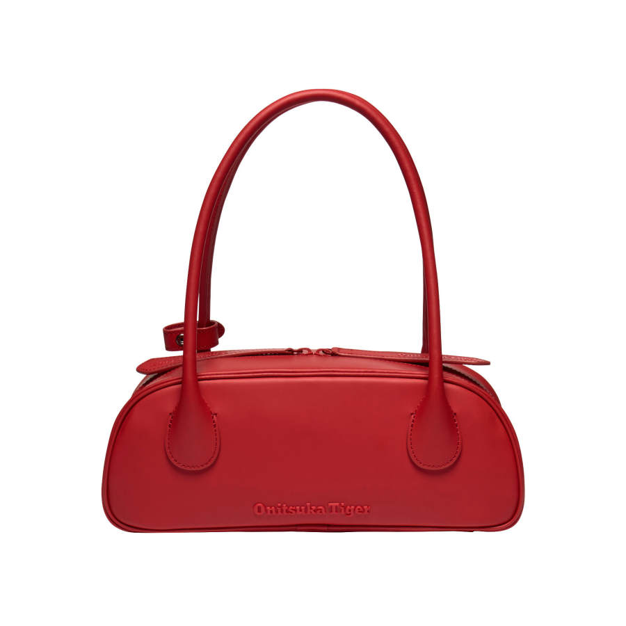 Onitsuka Tiger Cow Leather Shoulder Bag Regular Women's Red