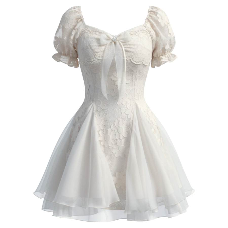 FINDSME GAGA Short Sleeved Dress Women's