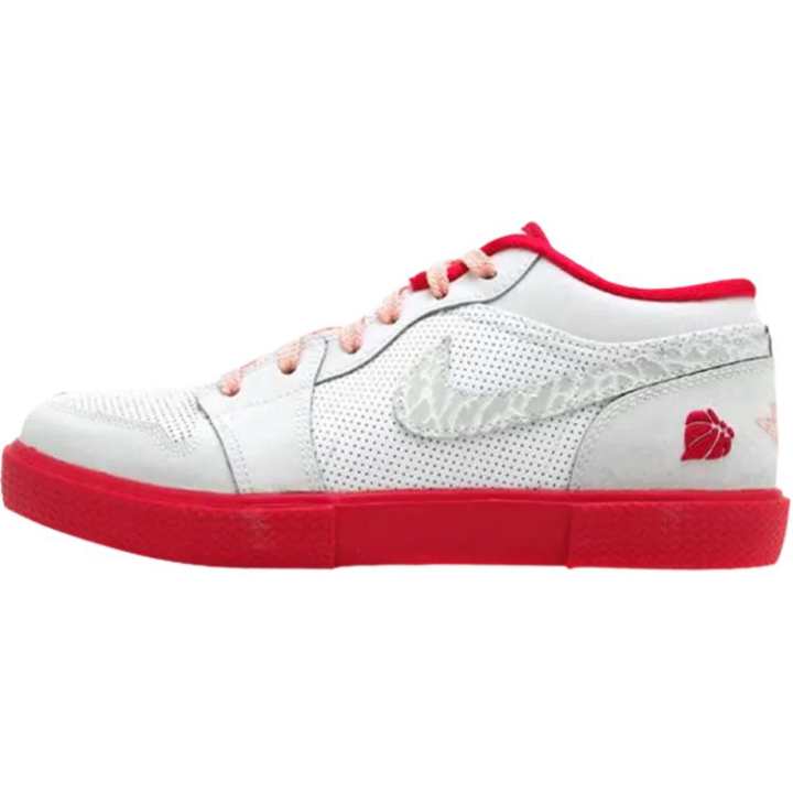 Jordan Jordan Retro V.1 Leather Skateboard Shoes White Unisex