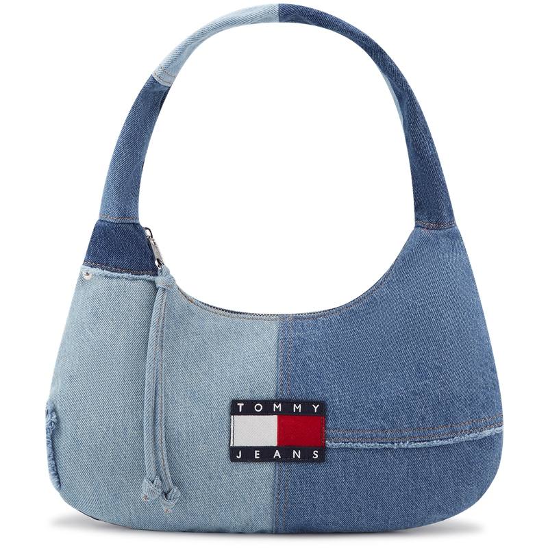 Tommy Hilfiger Cotton Underarm Shoulder Bag Women's Denim Blue