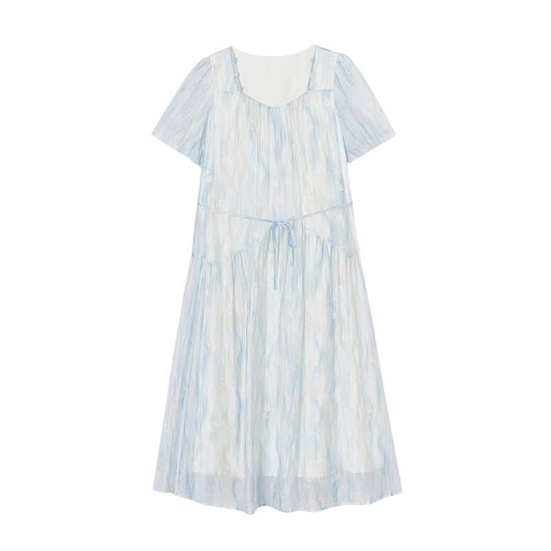 XIANGYING Short Sleeved Dress Women's