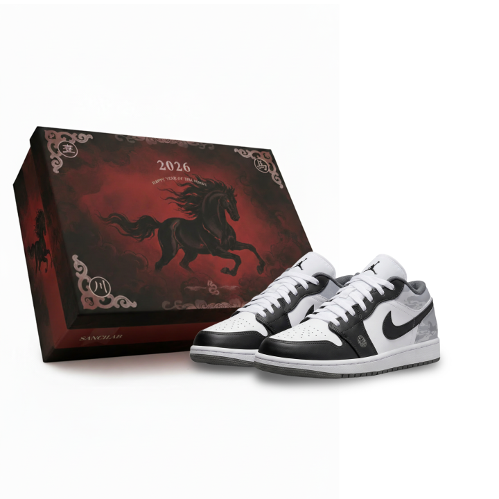 Jordan Jordan Air Jordan 1 Galloping Horse Soaring Into The Clouds Slip Resistant Abrasion Resistant Low top