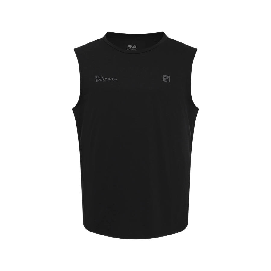 FILA Tank Tops Men's Black Crew Neck Moderate Other