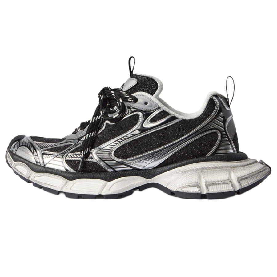 Balenciaga 3XL Low top Chunky Sneakers Women's Black & Silver