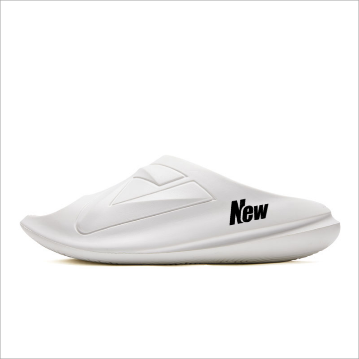 PEAK Taichi Chubby Slippers Totem Slide Slippers Men's Ecru NEW