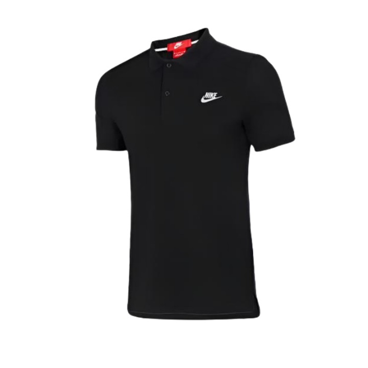 Nike Nike Polo Shirts Men's Pure Black Lapel Moderate