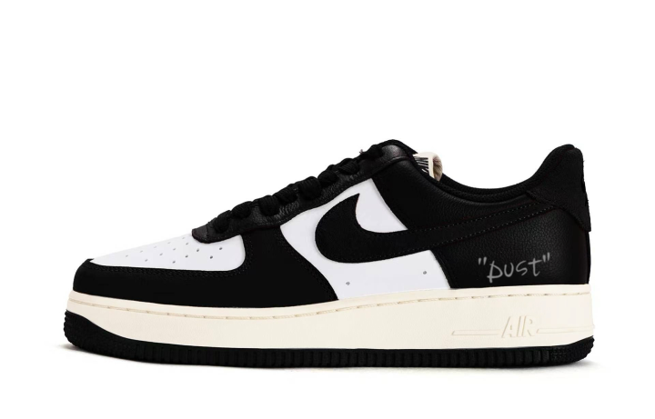 Nike Nike Air Force 1 Coverage Breathable Slip Resistant Low top Skateboard Shoes Unisex White Black