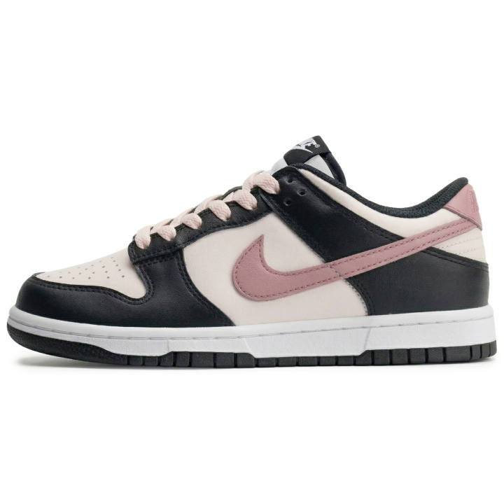 Nike Nike Dunk Taro Paste Black Powder Abrasion Resistant Slip Resistant Low top Skateboard Shoes Unisex Pastel Pink