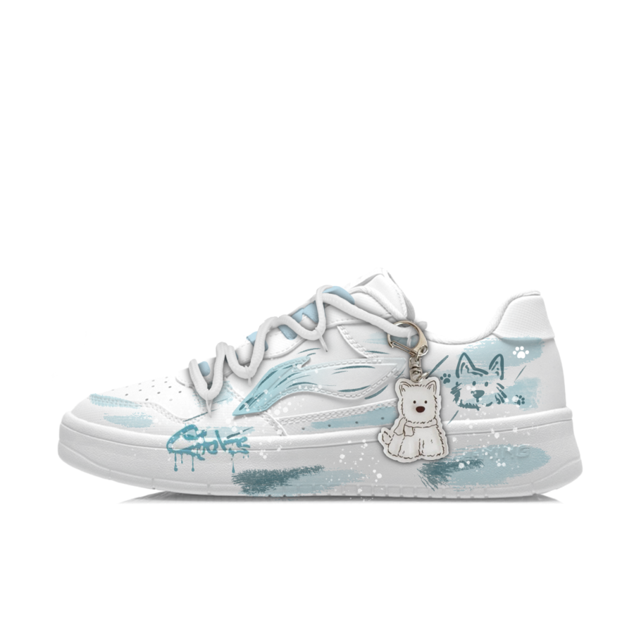 Li-Ning Li Ning Floating Boat Mechanical Spirit, West Highland Cushioning Slip Resistant Low top Skateboard Shoes Men's
