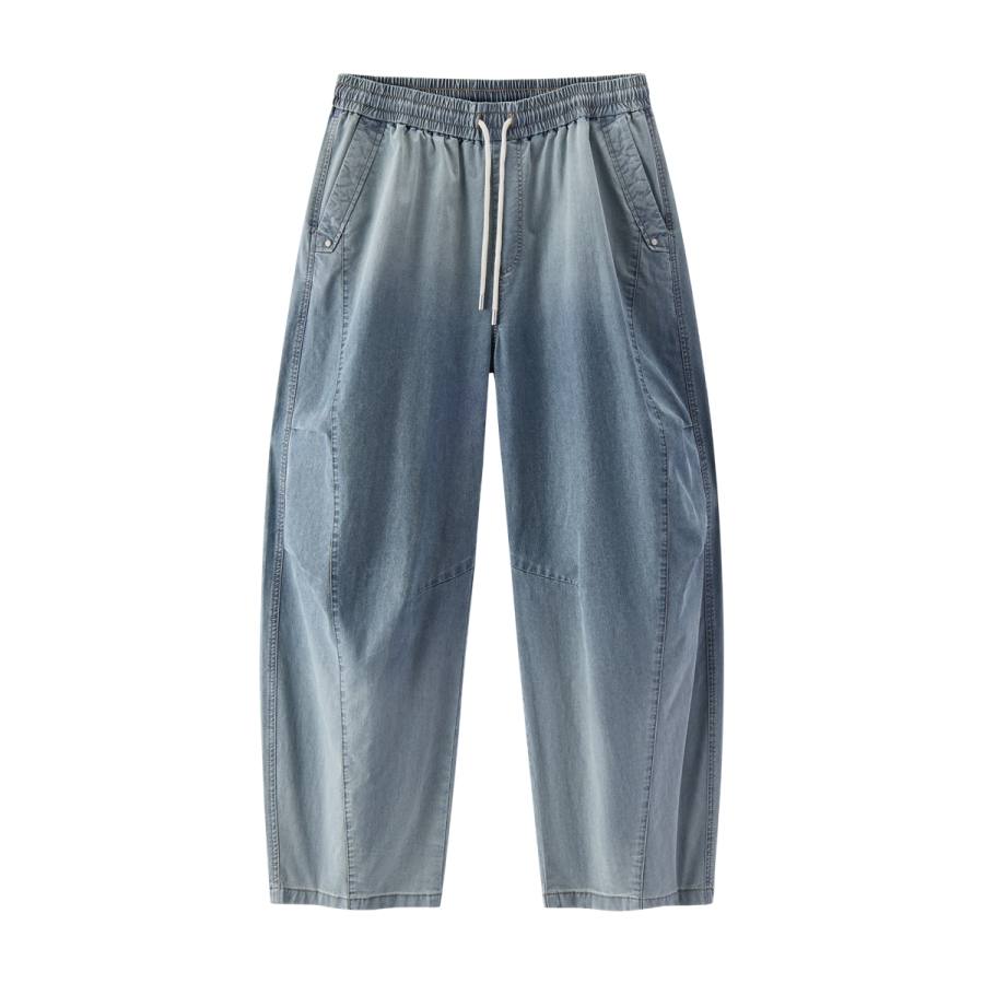 Semir Jeans Men's Denim Yellow Mud 80325 Thin Scimitar Pants