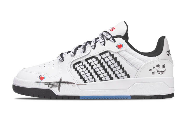 Adidas Adidas ENTRAP ForU Pixel Low top Skateboard Shoes Unisex Black White