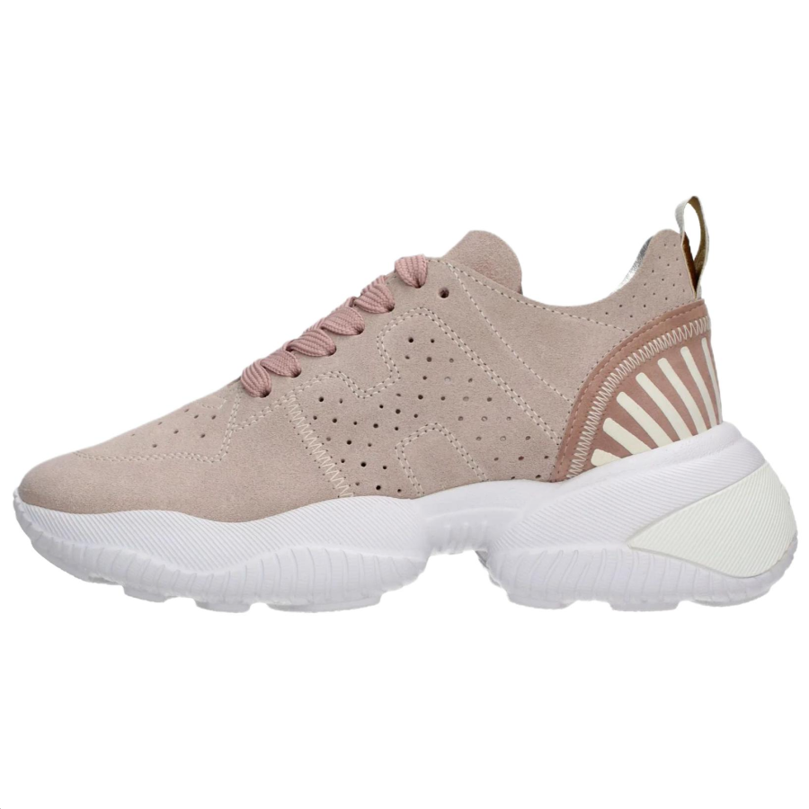 HOGAN Suede Low top Casual Shoes Women's Pink