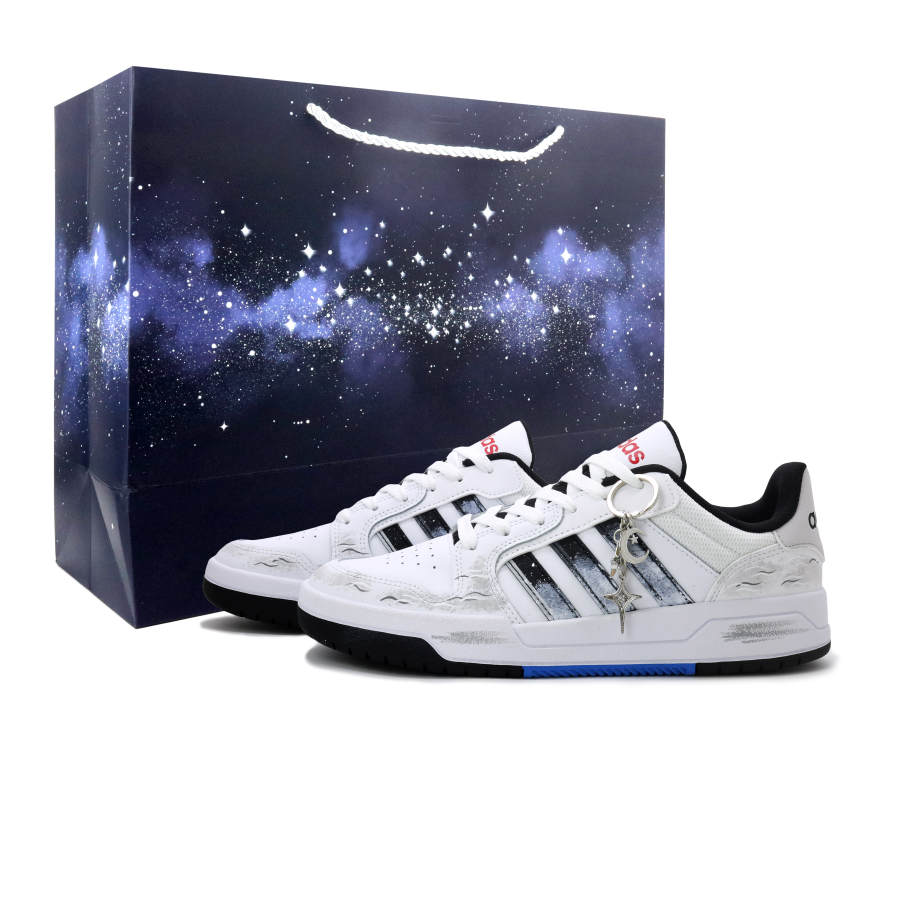 Adidas Adidas ENTRAP Clear Sky Firefly, Shopping Bag Leather Cushioning Slip Resistant Low top Skateboard Shoes Unisex